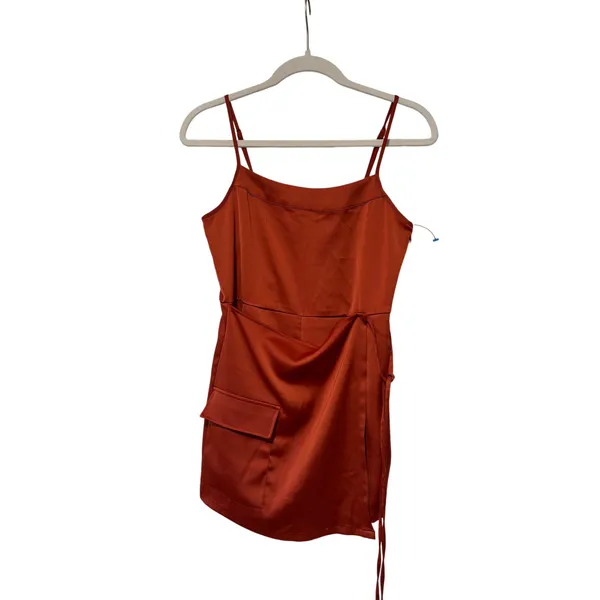 Urban Outfitters Rust Orange Spaghetti Strap mini Jumpsuit XS - Image 2
