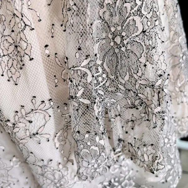 Free People Heavenly‎ Lace Tunic Top in Champagne Toast Size L New - Image 15