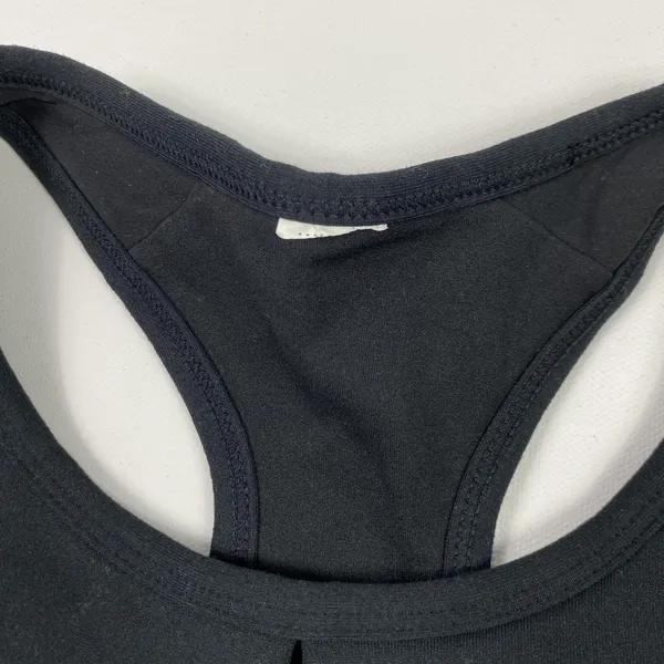 Fabletics Sports Bra Womens Small Black Racerback Hook Closure‎ Workout Gym Yoga - Image 3