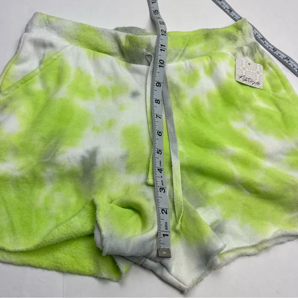 Intimately Free People Womens Size XS Lime Green Grey‎ Gray Tie Dye Shorts NEW - Image 10