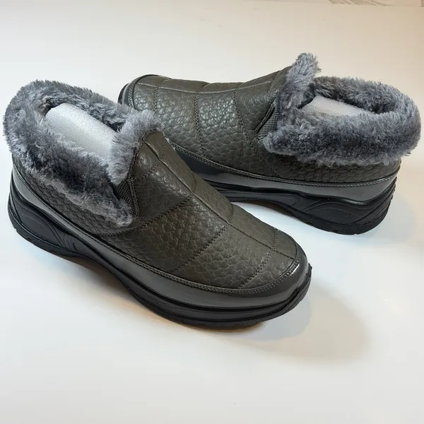 Easy Street Size-8W Womens Flurry Waterproof Flat‎ Heel Winter Boots Gray - Image 5