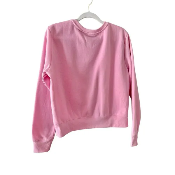 Barbie Sweatshirt Ski Club 1959 Size‎ Large Pink Crewneck Graphic Cropped NEW - Image 5