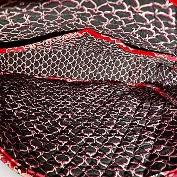 Vera Bradley Frankly Scarlet Red‎ Pink Quilted Messenger Bag Laptop Tote Boho - Image 12