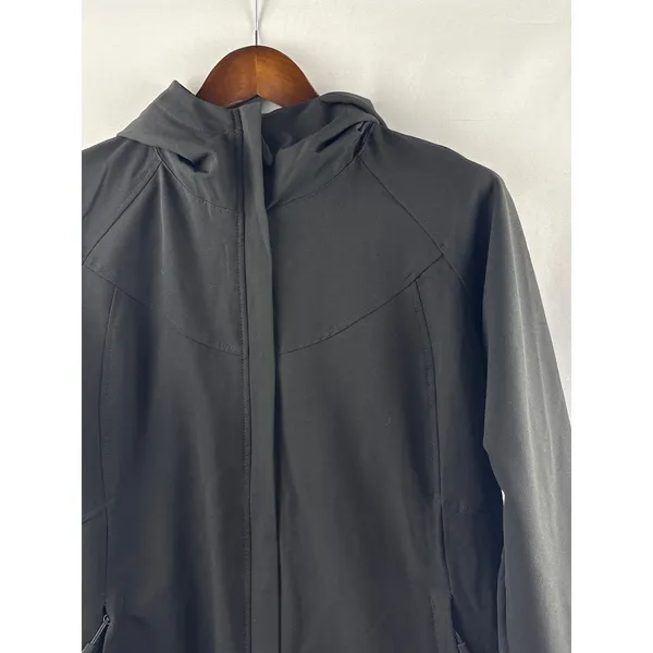 Women’s Kirkland Signature Large Black Rain Jacket - Image 2