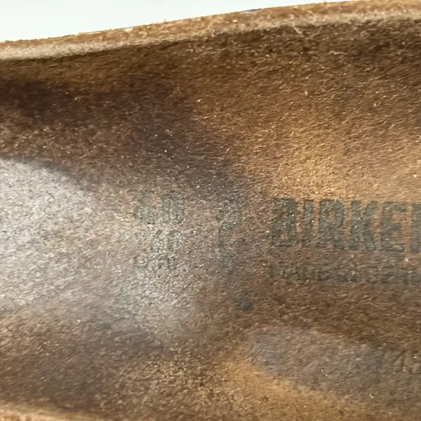 Birkenstock Madrid Sandals Suede Leather Cream Snake Iridescent Size EU 40 US 9 - Image 5