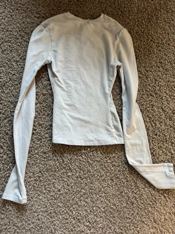 SKIMS Cotton Jersey Long Sleeve T-Shirt - Image 3