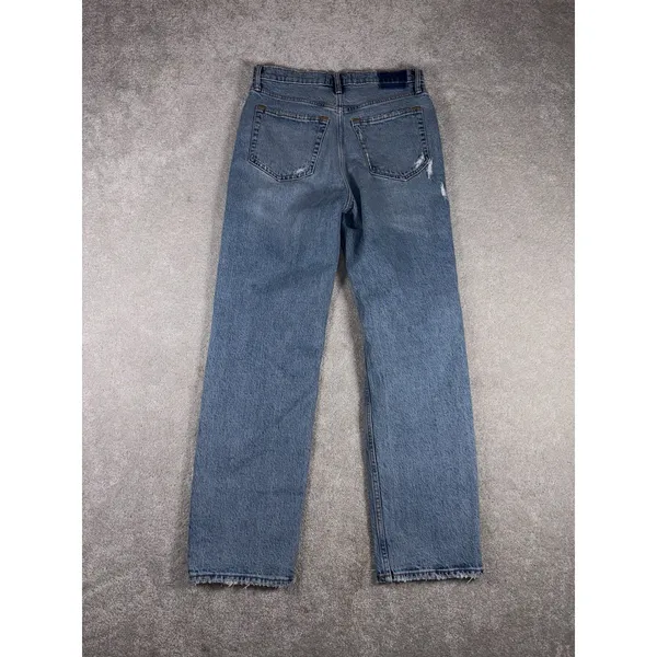 Abercrombie & Fitch Women's Jeans 28/6r The Dad High Rise Button Fly Distressed - Image 4