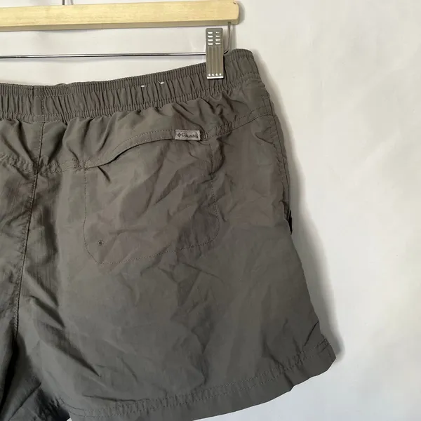Columbia gray‎ elastic waist hiking shorts women's size XL nylon pants pockets - Image 4