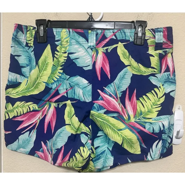 Fresh Bright‎ Tropical Hawaiian Casual Shorts Womens sz 8 Cruise beach chino - Image 3