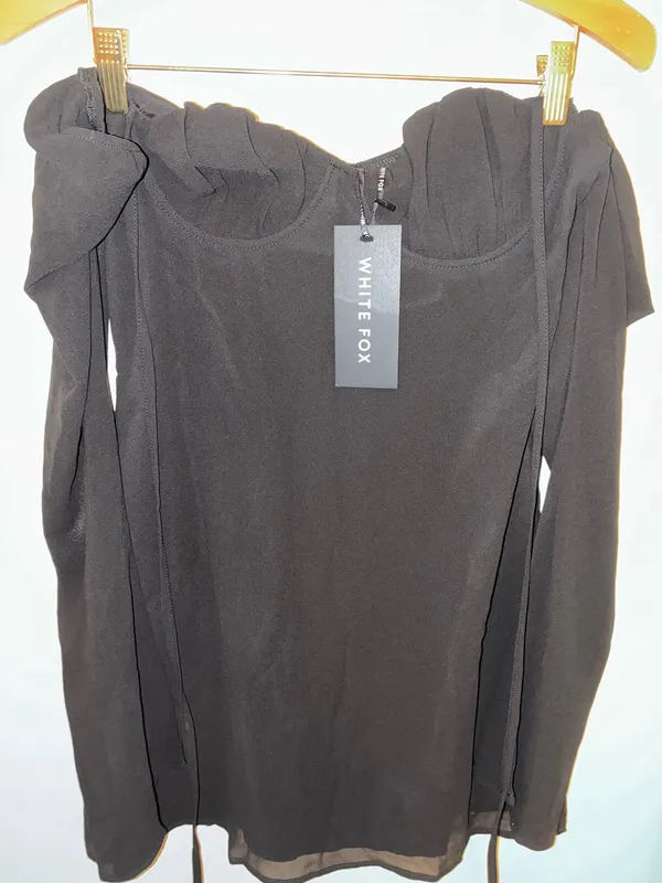 White fox Ready for fun long sleeve dress - Image 2