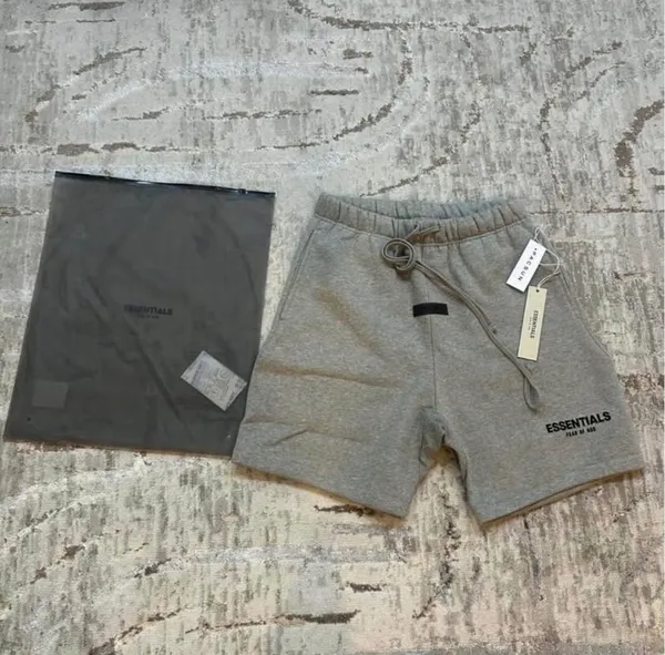 Essentials Small dark oat shorts new Gray - Image 3