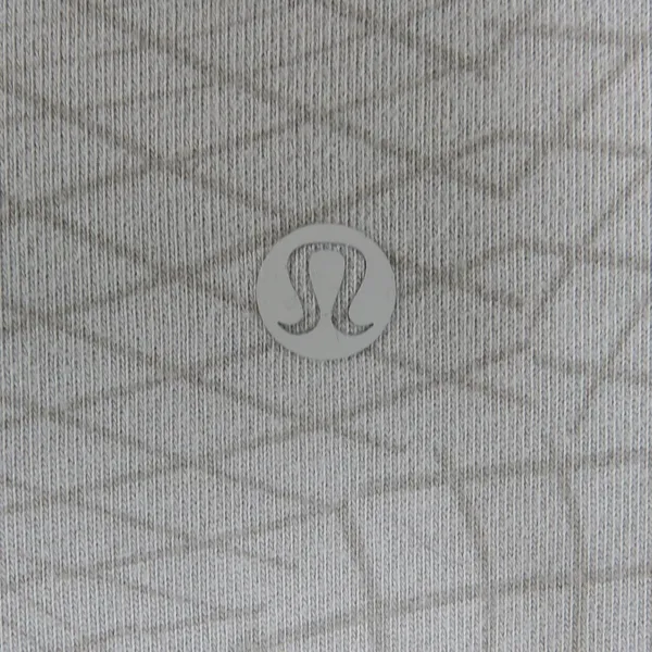 Lululemon Heavyweight Cotton T-Shirt Gradiating Grid Raw Linen Multi Size 8 - Image 8