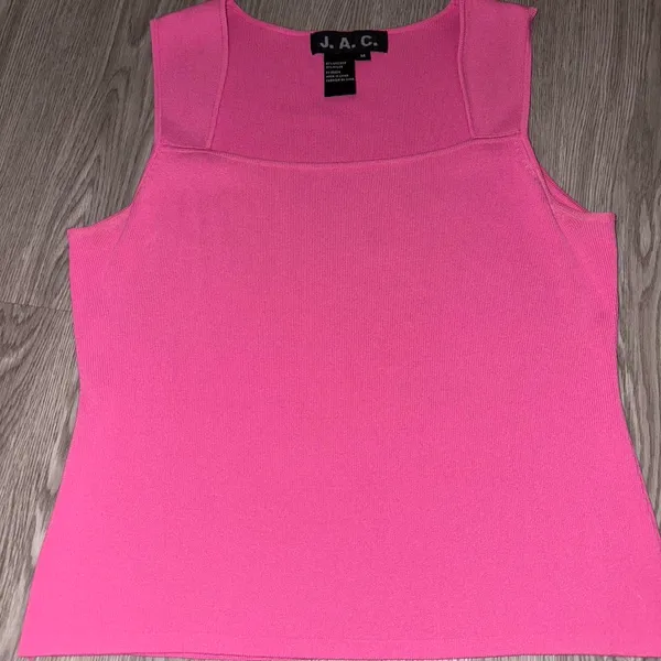 J.A.C Pink Vintage Tank Top - Image 2