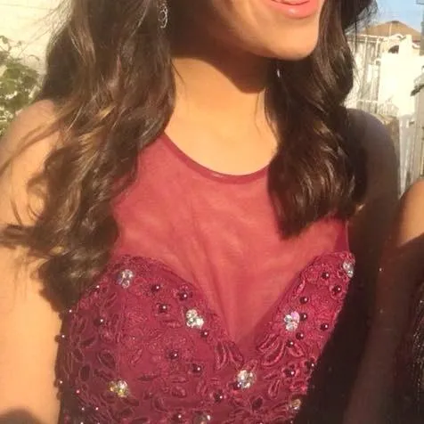 Macy's Magenta Prom Dress - Image 4