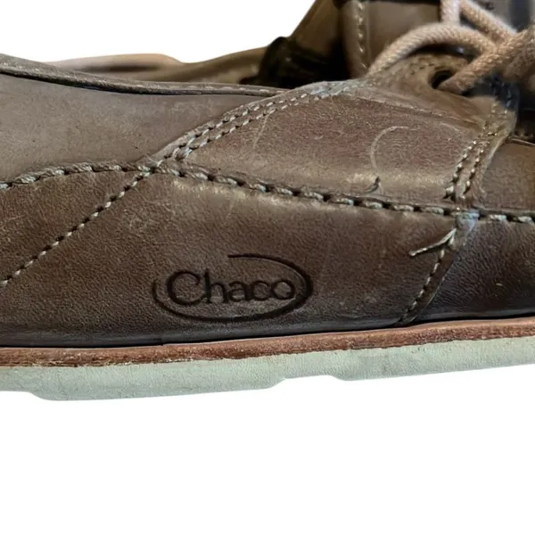 Chaco Brown and Pink Leather Casual Shoes Size 9.5 - Image 5