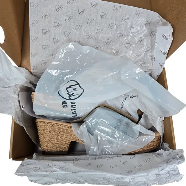 Cliffs by White Mountain Biankka Platform Woven‎ Slide Sandals Black 10 NIB - Image 8