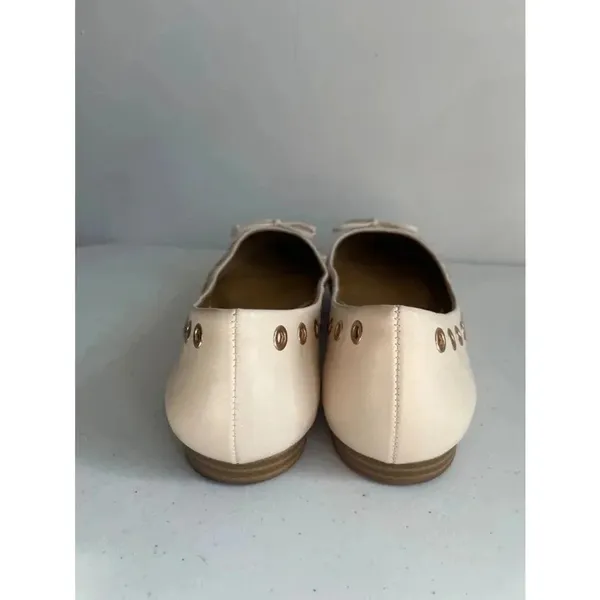Women's Bass Rachel White Eyelet‎ Ballet Flats Size 9.5 M EUC - Image 5