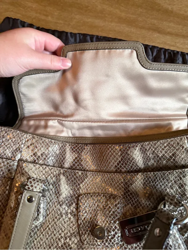 Coach Campbell Exotic Leather Satchel - Image 3
