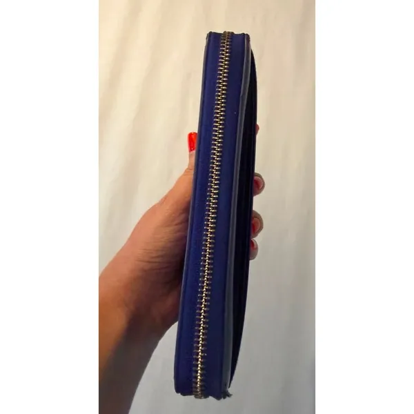 Kate Spade royal blue patent leather continental wallet - Image 6