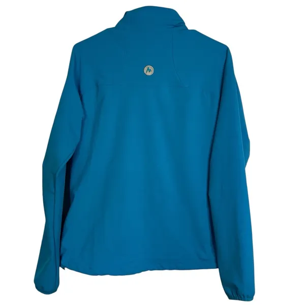 Marmot M3 Softshell Women’s Tempo Light Blue Jacket Sz M Water Repel Breathable - Image 2