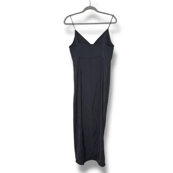 Shona Joy‎ Cocktail Draped Maxi Dress Grey Size 8 - Image 5
