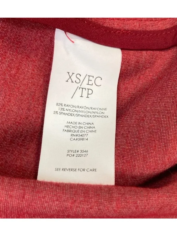 -Cabi Celebration Jacket Women’s Size XS Red Houndstooth Print Academia #3546 - Image 9