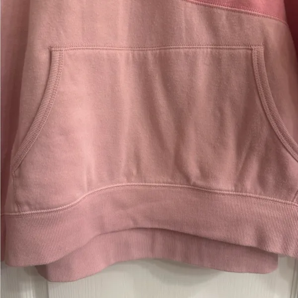 Torrid Pink Colorblock Valentine Cozy Fleece Relaxed Hoodie Sweatshirt - size 2 - Image 3