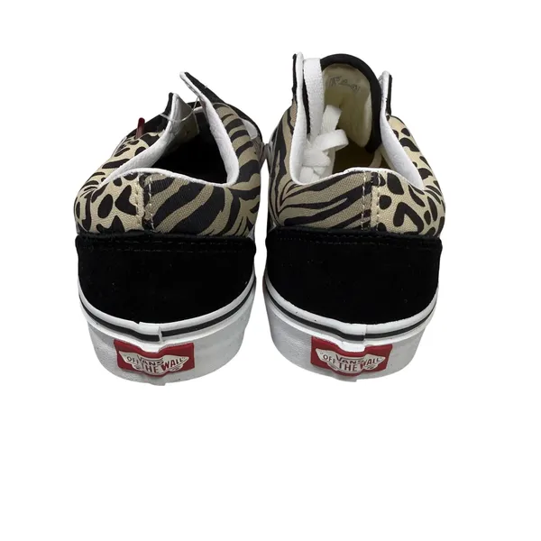 Vans Old Skool Animal Print Mix Black Leopard Zebra Low‎ Top Sneakers Womens 7.5 - Image 4