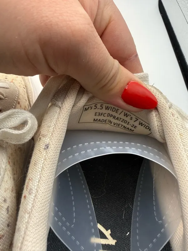 Kizik Prague Shoes Women Size 7‎ WIDE beige Speckled Comfort Casual Sneakers - Image 8