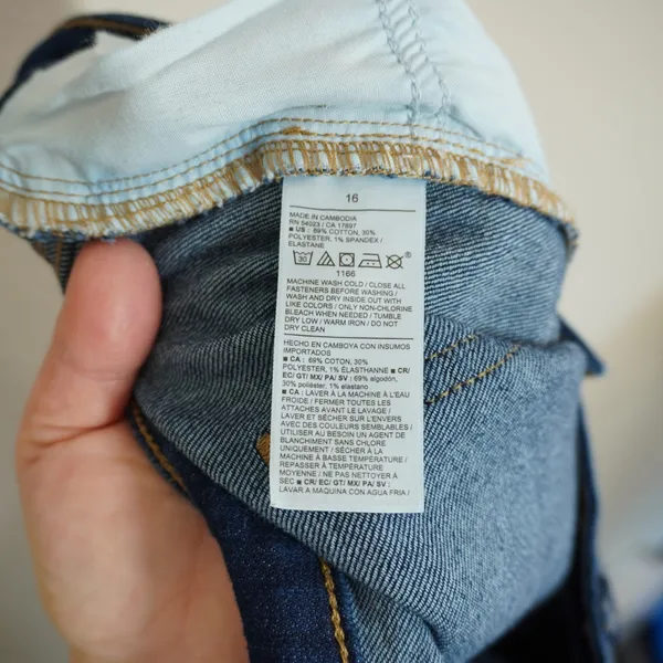 Old Navy Women's Size 16 Wow Wide Leg Jeans High Rise Dark Wash Denim Jeans - Image 7