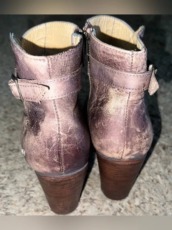 Bed Stu Isla Ankle Boot Distressed Rustic Rodeo Coastal Festival block heel W 8 - Image 2