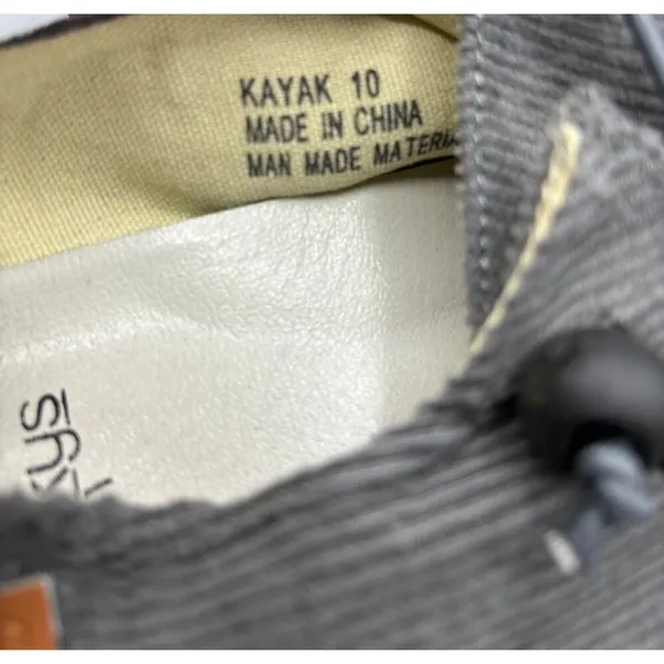 Corkys Kayak Shoes Womens Sz 10 Grey Corduroy‎ Slip On Lightweight - Image 4