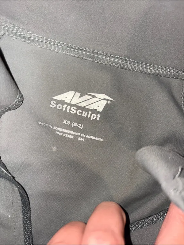 Avia SoftSculpt High Rise Leggings and Zip Up Set - Image 3