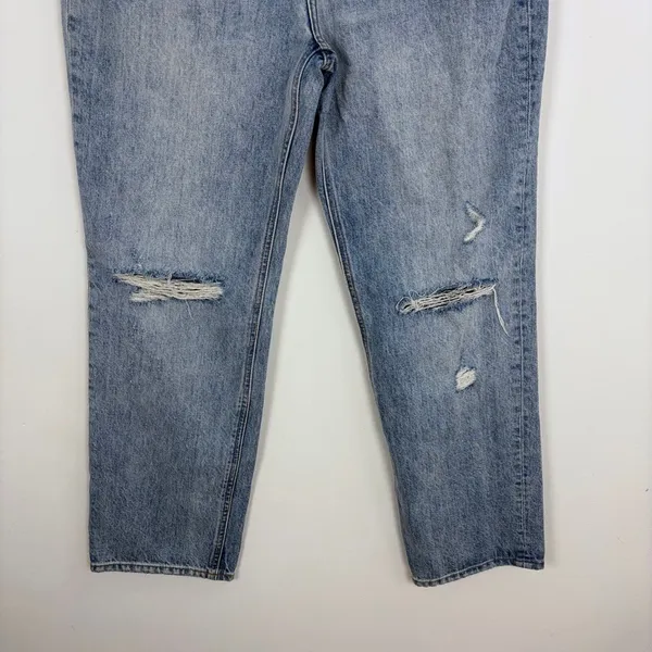 Aritzia Denim Forum The Joni‎ High Rise Loose Light Wash Jeans Size 28/29 Length - Image 4