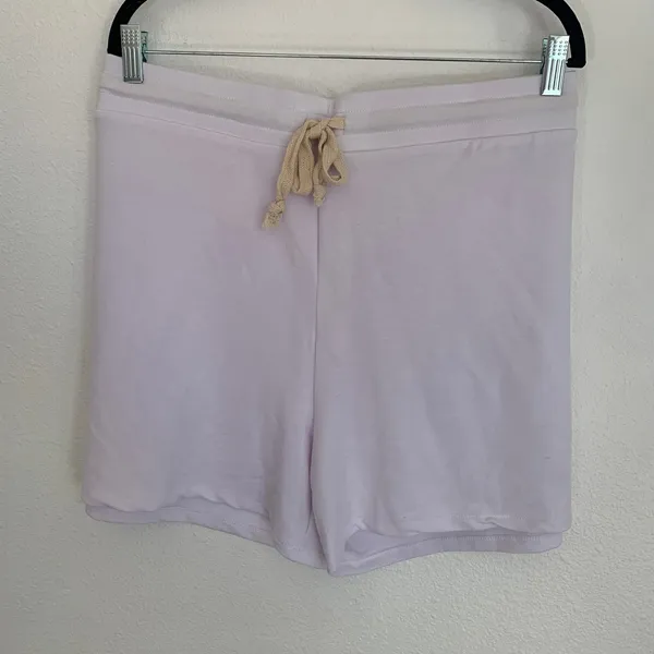 NWT Theo & Spence Lounge Pajama Shorts in White‎ - Image 2