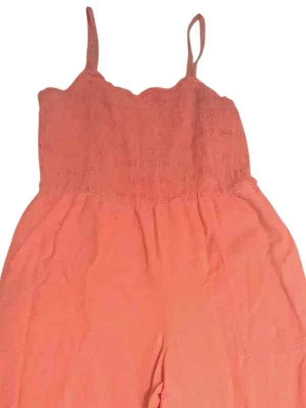 Universal Threads Linen Jumpsuit Size Large Coral Wide Leg - Image 8