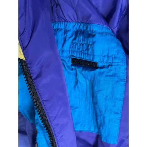 Vintage 90s Inside Edge Purple Blue One Piece Ski Suit‎ Youth XL Womens Fit Snow - Image 13