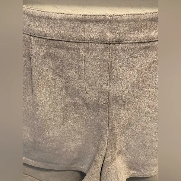 BCBGMaxAzria Grey Phillipa Suede Shorts - Image 2