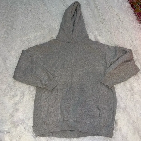 Aerie Gray Graphic Hoodie Sweatshirt “Be The Real You” Size Medium - Image 2