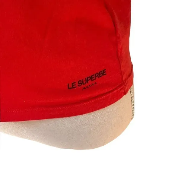 LE SUPERBE Persimmon Tourist Tee I’m not a tourist I live here XS - Image 3
