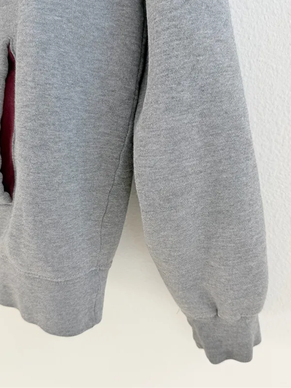 Minnesota Gophers Off-The-Shoulder Sweatshirt Gray - Image 7