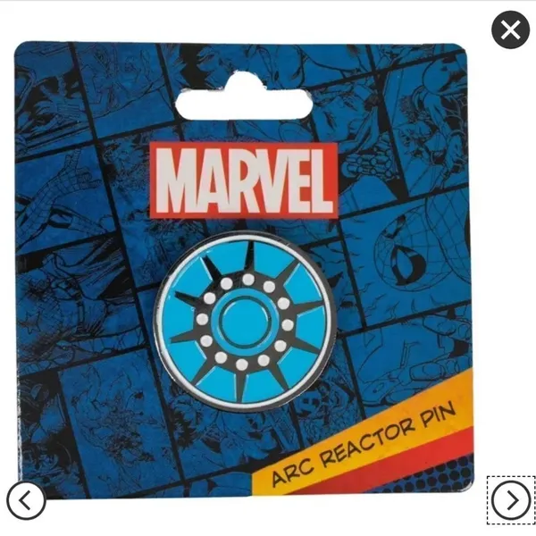 NWT Marvel Arc Reactor Pin - Image 3