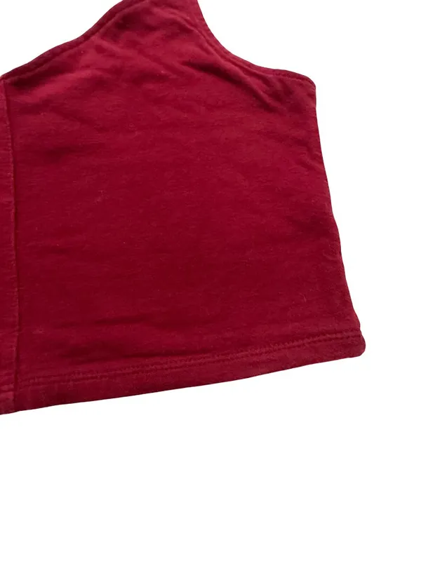 Hollister Burgundy Ribbed Sweetheart Cami Crop Top Tank Shirt Low Medium Women's - Image 9