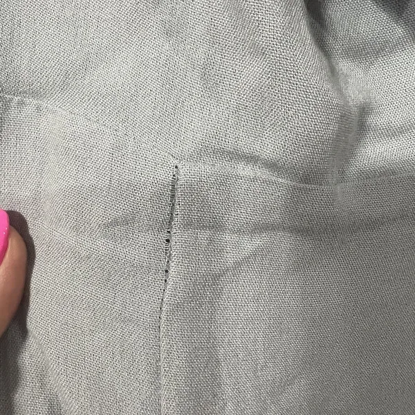 ASTR The Label S Midi Dress Light Blue Tie Front Button Down ALD42178 Summer - Image 8
