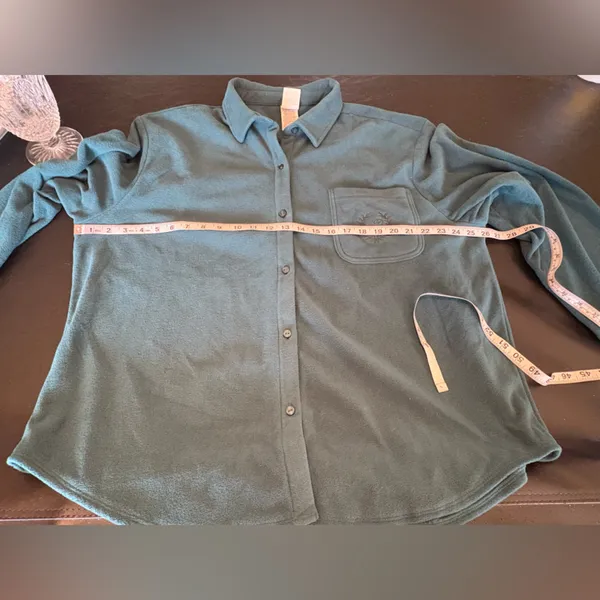 Victoria's Secret PINK polar fleece pajama set in a dark green color size XXL - Image 12