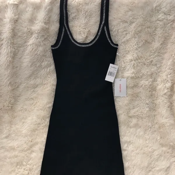 Good American Chain Knit Tank Dress Black Size 1 - Image 5