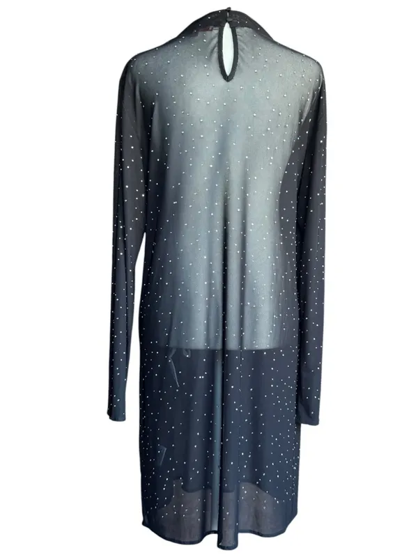Eva Franco Starlight Long-Sleeve Sheer Tunic Sz L‎ - Image 10