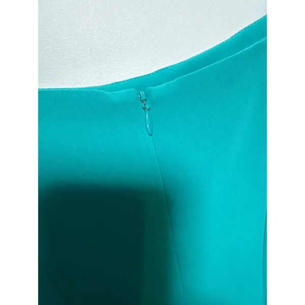 Amanda Uprichard Roxi Mini Sheath Sleeveless Dress in Teal Green Women's S - Image 8