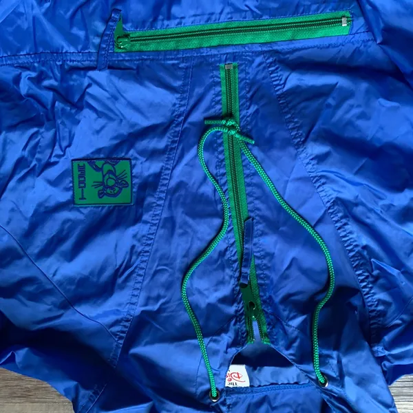 Vintage The Disney Store Blue Windbreaker Winnie the Pooh Tigger S/M - Image 2