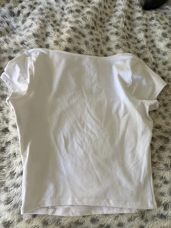 Hollister Square Neck Top white - Image 3